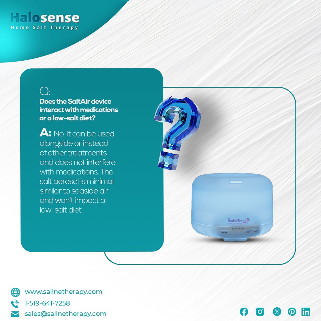 HomeSaltTherapy's tweet photo. Did you know SaltAir works gently alongside your wellness routine?😲

Simple, natural breathing support you can feel confident about. ✨

👉 https://t.co/aElOrVnZTB

#HomeSaltTherapy #SalineTherapy #SaltAir #FAQ #BreatheBetter #NaturalWellness #RespiratorySupport https://t.co/XoevCpkbQW