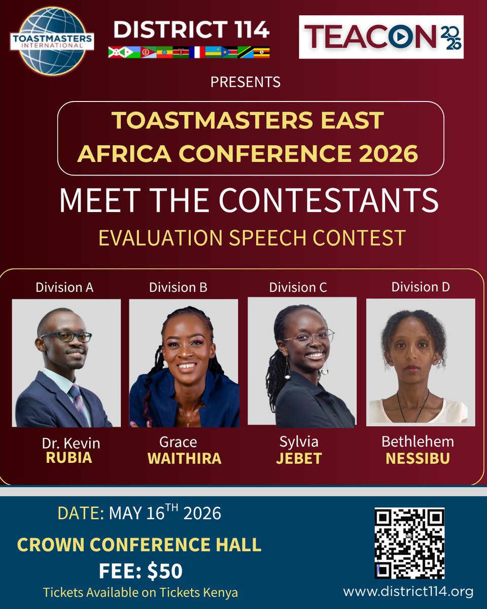 Toastmasters East Africa (District 114) tweet media