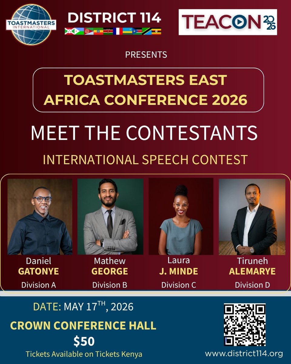 Toastmasters East Africa (District 114) tweet media