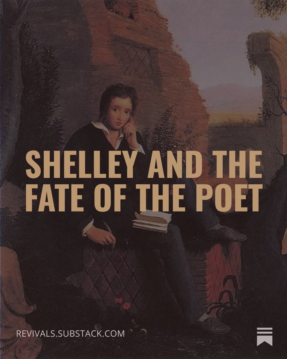KevinRedmayne's tweet photo. In this essay, I explore Percy Shelley through Ode to the West Wind.

Matthew Arnold called him a “beautiful but ineffectual angel, beating in the void his luminous wings in vain.”

On the contrary, Shelley was flawed, tragic man and a visionary poet.

Link in the comments. https://t.co/eapWboWMM3