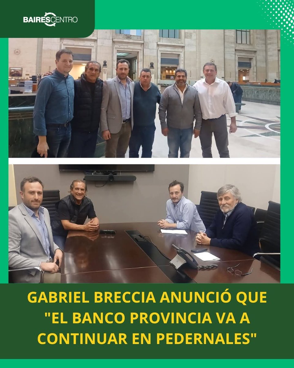 hernanralinqueo's tweet photo. Por la continuidad del @bancoprovincia  en Pedernales.

Ayer nos reunimos con directivos de la entidad junto a compañeros del Norte y la Cooperativa de Pedernales, donde se acordó un compromiso de trabajo.

https://t.co/UccxVkNv0g https://t.co/t0Gcnv5aes