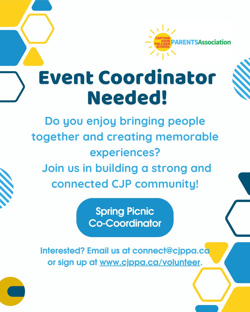 CJPParents's tweet photo. We’re looking for a Spring Picnic Co-Coordinator! Help us create a fun, memorable event for our CJP community while connecting with other parents/guardians. Interested? Reach out, we’d love to have you involved! At connect@cjppa.ca or sign up at https://t.co/Lk2YAoG67G. https://t.co/hRIinXF6ok