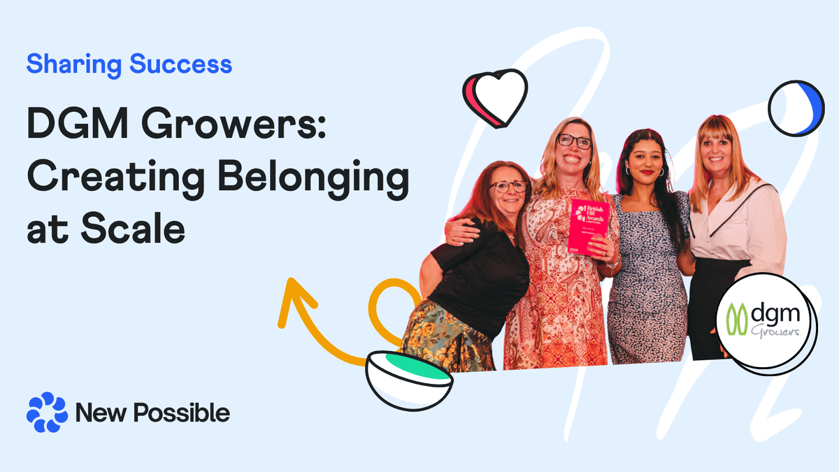 getNewPossible's tweet photo. In our latest Sharing Success article, Kathryn Allen from DGM Growers shares why creating a culture of belonging sits at the heart of their people strategy 👉 https://t.co/ZKoZsrBWmn

#Inclusion #Belonging @BritishHRAwards https://t.co/GPSSvSRFi2