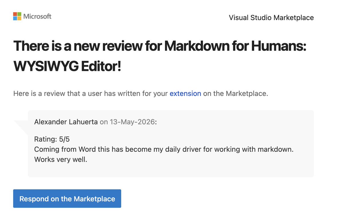 abhinavguptas's tweet photo. We are above 6K users, and 10 PRs by community users, 20 PRs by @Concretios Team, and this lovely review

Thanks for all the love without any serious marketing, ads etc. This extension is pure open source and vibe coded joy  🩵

Thanks to all community members for PRs, and users for all the love via kind reviews and even raising issues.

We are shipping new releases pretty frequently since 1st release in Dec 2025.