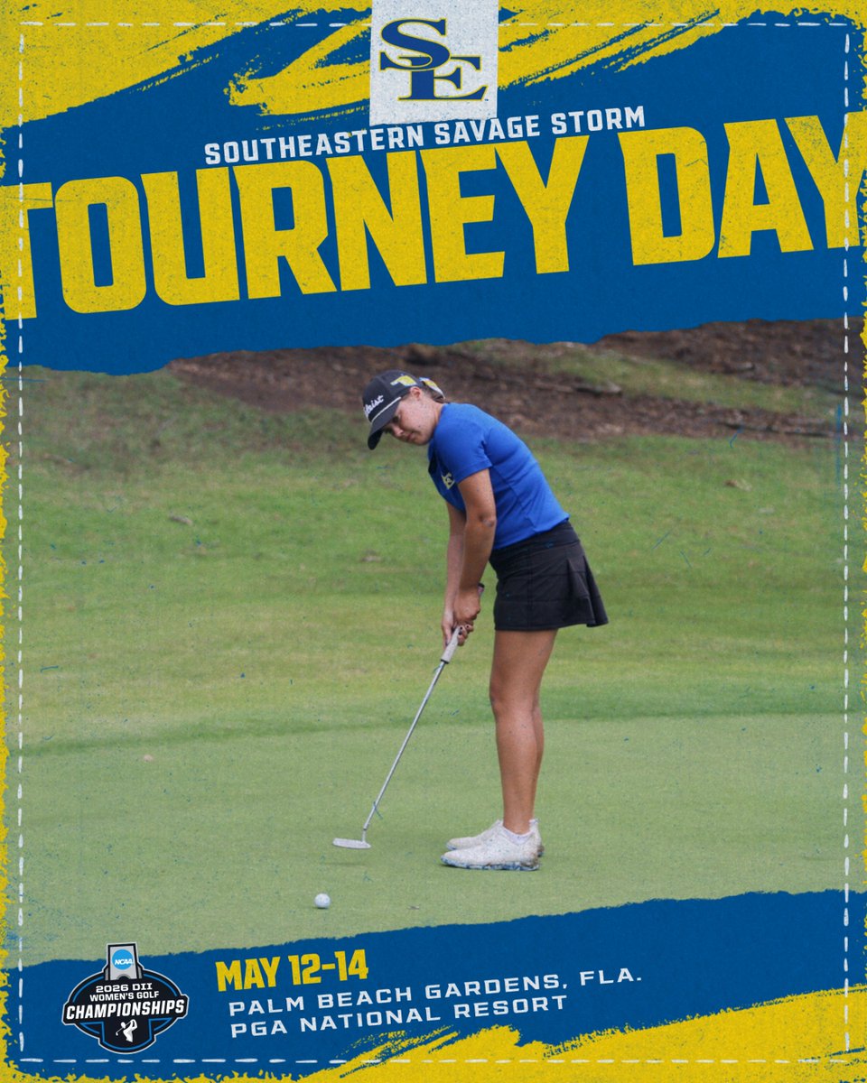 GoSoutheastern's tweet photo. Round two on deck

🆚 NCAA Championship
📍 Palm Beach Gardens, Fla.
⛳️ PGA National Resort
🔗 https://t.co/mdaCGnAFcq 

@savagestormgolf l #GoSoutheastern l #TakeCover https://t.co/7AMUjveY7v