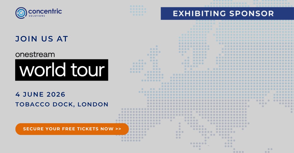 ConcentricSolns's tweet photo. Only a few weeks to go until Splash World Tour… get free tickets here: https://t.co/FQ6So2sUwN

We will be introducing our suite of starter kits for implementing #OneStream faster and with lower risk. https://t.co/UjDqlpkXOS