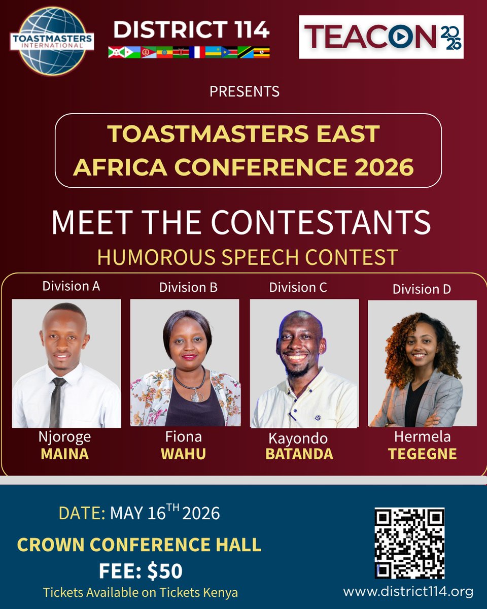 Toastmasters East Africa (District 114) tweet media
