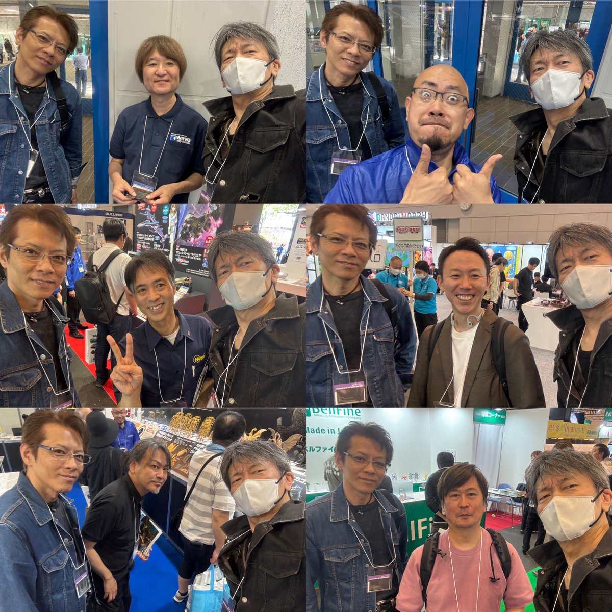 LOVELOVEGARDEN's tweet photo. 初・静岡ホビーショー2026

ようやく作れた名刺を携えて、相棒哲也と一緒に初めての静岡ホビーショーに行ってきました！
いつもお世話になっている皆様にもご挨拶できたし、Ma.K.の新作も観れたし、他にも魅力的なプラモデルがたくさんありました！

一般公開日には更にたくさんのお客んが来てくれるそうで、プラモデルも熱いです😊