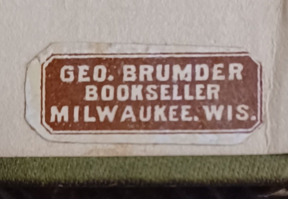 1riverman's tweet photo. YE OLDE #BOOKSELLERS TICKET 

#bookshops #milwaukee #usa #georgebrumder https://t.co/B3QSg99SnU