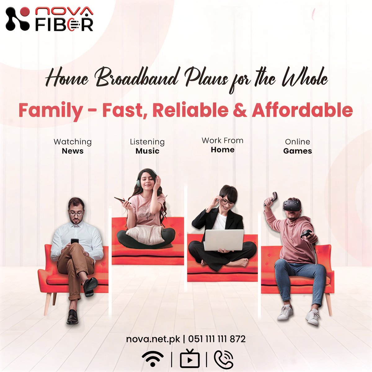 NovacomPK's tweet photo. one connection for the whole family📞 051 111 111 872
🌐 https://t.co/PaR0SfKvQt
#NovaFiber #iPlay #WatchAnywhere #UnlimitedEntertainment #LiveTV #MoviesAndSeries #FiberInternet #HighSpeedInternet #SmartStreaming #NovaPlay #ISP #PakistanInternet #HomeEntertainment #StayConnected https://t.co/pNoyvSs1Gc