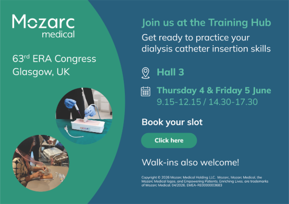Aquilantvasc's tweet photo. Join our partner Mozarc Medical in the Training Hub at ERA 2026 in Glasgow!
Get ready to practice your Renal Access catheter insertion skills in Hall 3!
Book your slot here: https://t.co/KUMWOtPRWq
#ERA2026 #Renalaccess #supportingeducation #traininghub https://t.co/WZ999WNc82