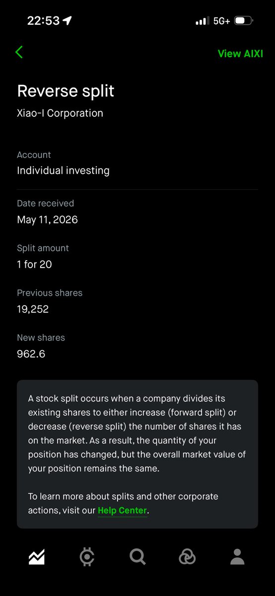 breeezy33's tweet photo. @Lucy3370 @DrewFisch1102 @CharlesSchwab @AskRobinhood @RobinhoodApp they are doing the same, charging on PRE split shares rather than post. Unfucking believable https://t.co/D6yrlxhf2L
