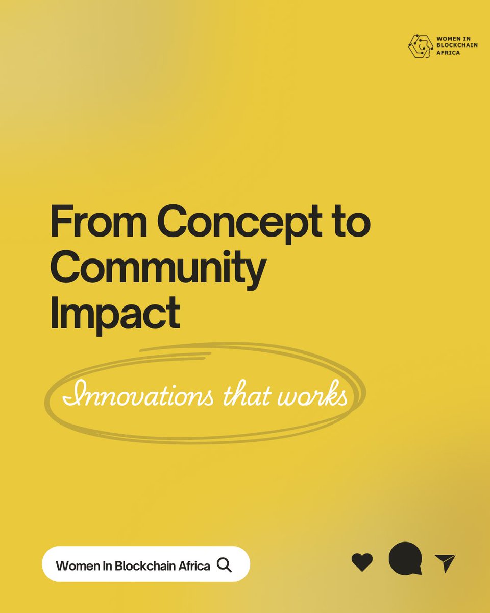 WIB_Africa's tweet photo. Good innovation is not just “new.”
It’s useful 💛

The strongest products usually come from:
✨ real problems
✨ real people
✨ intentional solutions
✨ consistent building
Community impact doesn’t happen by accident.

It’s built 🌍
#WIBA #WomenInBlockchain #Innovation #Web3 https://t.co/UGnJxfQpIb