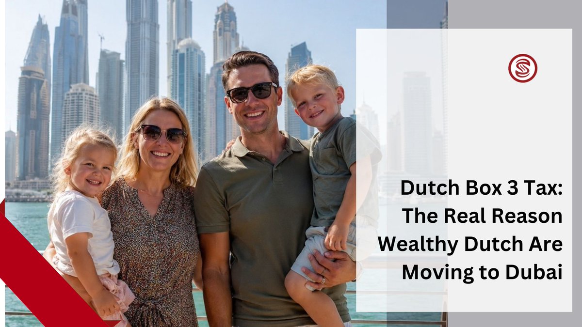 SavvySetup's tweet photo. Wealthy Dutch aren’t moving to Dubai for the weather.
They’re escaping Box 3.

NL taxes assumed returns — 6.04% in 2024, taxed at 36%.
A €5M portfolio owes ~€109k/year even if it loses money. https://t.co/YbMJO9MW3G