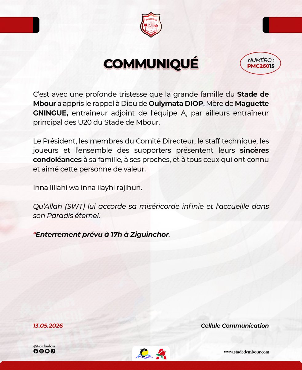Stade de Mbour l'officiel tweet media