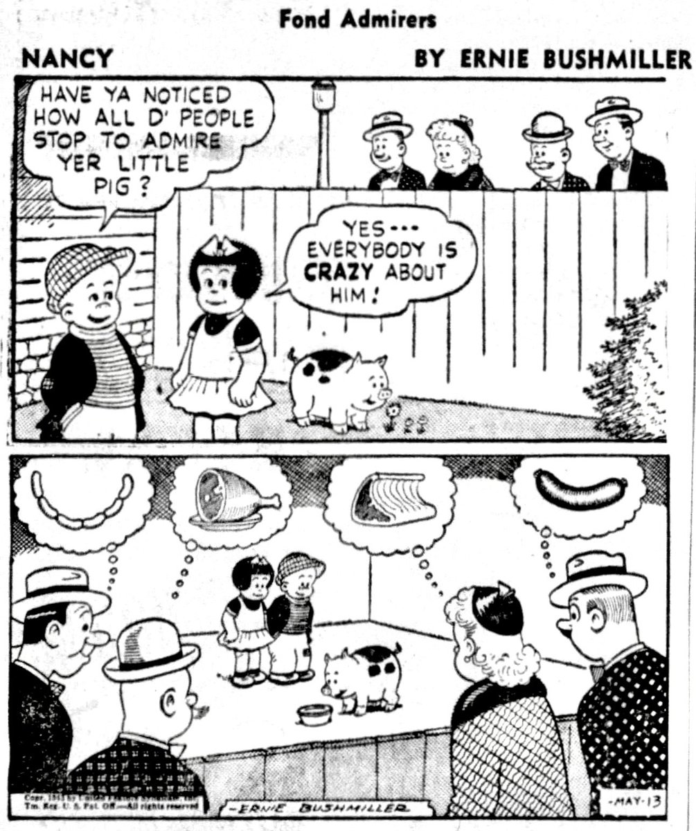 Nancy Comics by Ernie Bushmiller tweet media