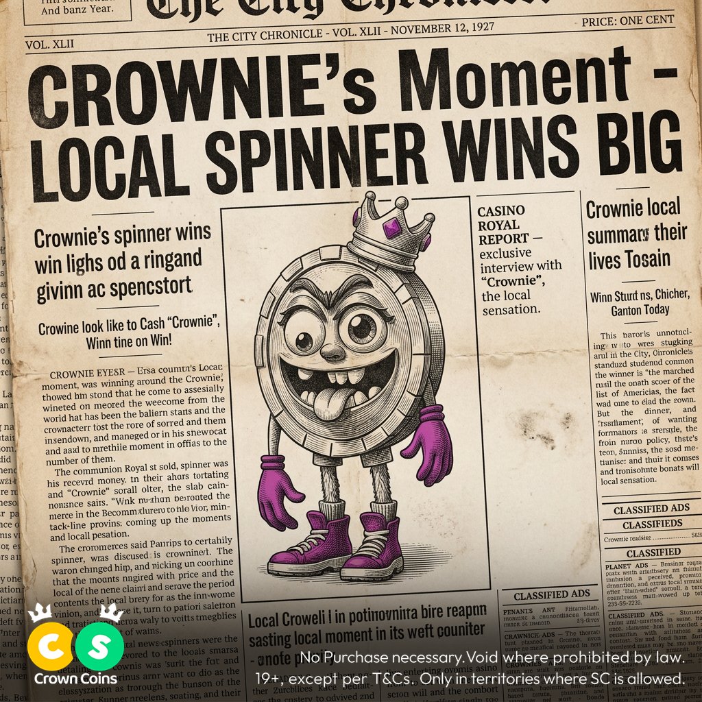 CrowncoinsC's tweet photo. Crown Coins but in a 1920's newspaper https://t.co/R1YJasSmXk