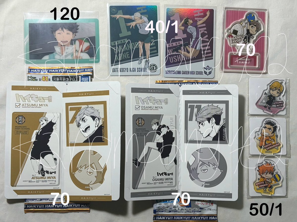 Kanompang702's tweet photo. =͟͟͞♡ wts / ready to ship 
พร้อมส่ง

✿ ซองสุ่มไฮคิว การ์ด สตก สตด

ราคาตามภาพ
📮ส่งเหมา 30
♡ ถ้าสนใจทักมาสอบถาม​ได้ค่า
#ตลาดนัดไฮคิว #ตลาดนัดhq #ตลาดนัดhaikyuu #ตลาดนัดอนิเมะ #ตลาดนัดอนิเมะรวมด้อม พี่ โอย แฝดมิยะ โอซามุ อัตสึมุ อาโอเนะ อุชิ โออิคาวะ น้อง ฮินาตะ ไดจิ https://t.co/OGHJhkEvJa
