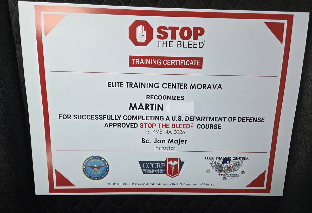 lag_mar's tweet photo. Jsem si, v rámci sebevzdělávání, střihl kurz U.S. DoD Stop The Bleed. 
Nechci být u výbuchu min a tak, ale i při hikingu v lesích, dopravní nehodě, na střelnici etc. se může hodit. Nejsem prvnička SAR, ale i tak spousta postřehů ze šmelcu, kdy jste v tlaku a "kulky jmenují". https://t.co/1xSRrPtQZw