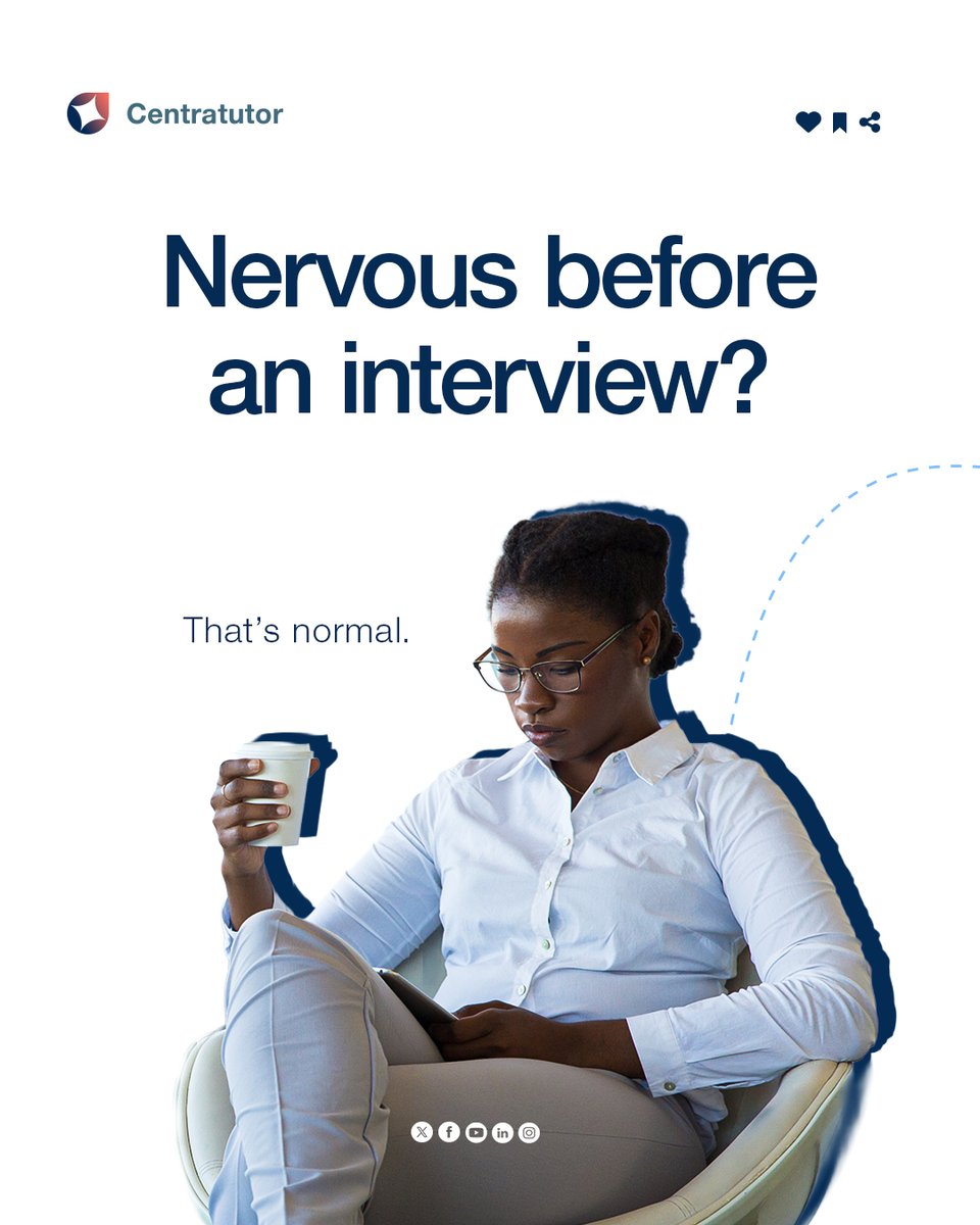 Centratutor's tweet photo. You don’t fail interviews because you’re unqualified.

You fail because you prepare the wrong way.

3 things to fix:

• Use STAR method
• Research the company
• Practise out loud
Be honest:
Which one do you skip? 👇 https://t.co/u3wMZ6QxoQ