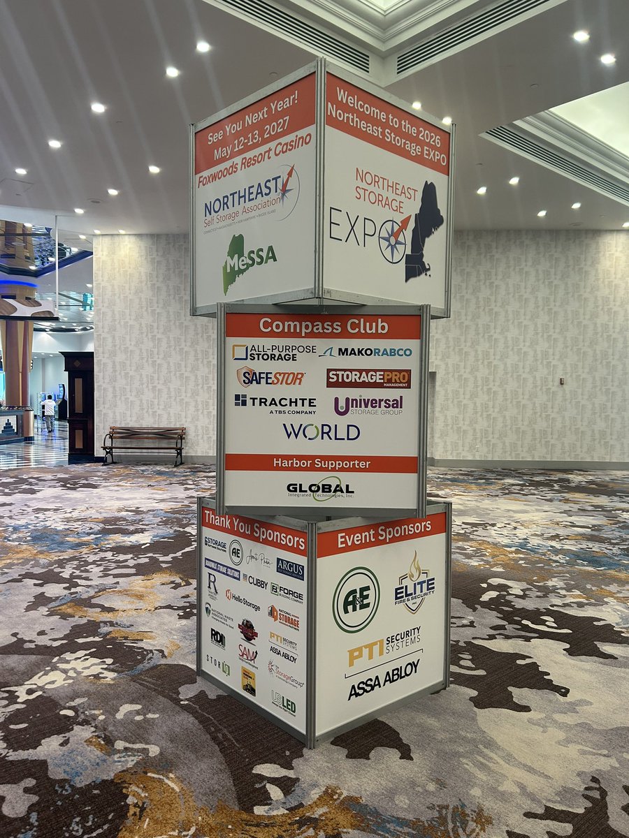 Andreastmakris's tweet photo. Looking forward to attending the 2026 Northeast Storage EXPO at Foxwoods today and tomorrow!

Excited to connect with owners, operators, vendors, and everyone else in the self-storage industry. Conferences like this are always a great reminder of how much this industry continues to evolve from operations and technology to revenue management and customer experience.

If you’re attending, let’s connect. Always enjoy meeting new people in the industry and catching up with familiar faces. Hope to see you there!

#SelfStorage #NESSA #NortheastStorageExpo #SelfStorageIndustry #MarcusMillichap #CommercialRealEstate #Networking #SelfStorageBroker #StorageOwners #FoxwoodsCasino