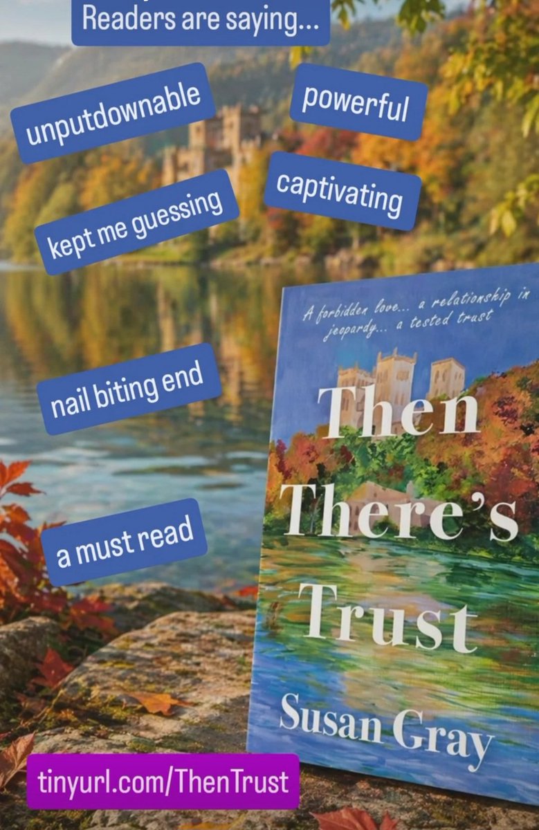 SusanGray275384's tweet photo. Delighted with comments from readers for my latest book THEN THERE'S TRUST!🤩
https://t.co/sWEF0jr8ho 
#bookrecommendations 
#romanticmystery 
#historicalromance 
#hiddensecrets 
#romancereads https://t.co/GXsvFfRhb7