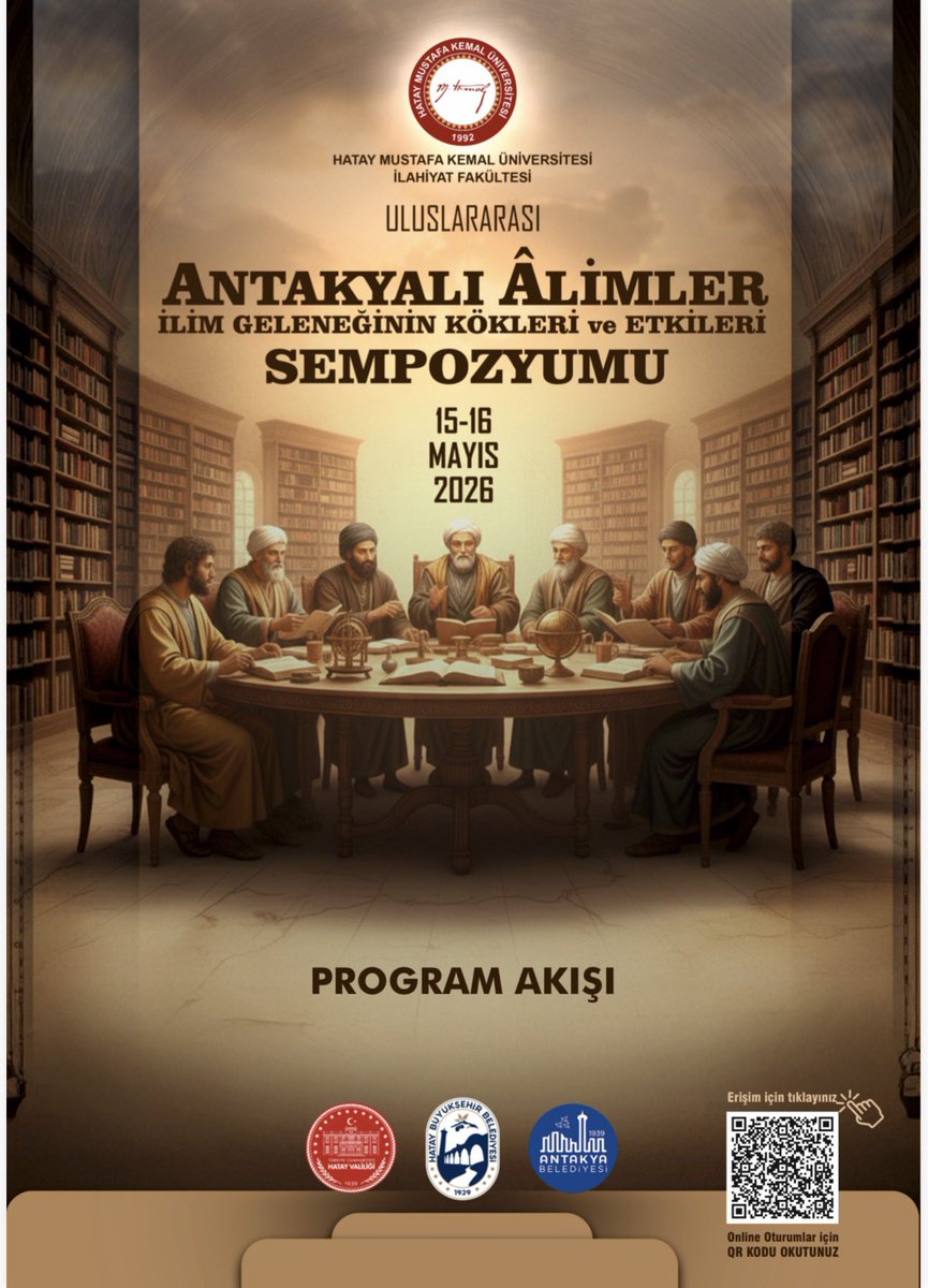 MkuResmi's tweet photo. 15 Mayıs’ta yüz yüze, 16 Mayıs’ta çevrim içi olarak gerçekleştirilecek olan Antakyalı Âlimler Sempozyumu’na tüm ilgililer davetlidir. Sempozyumumuza katılımlarınızı bekliyoruz. Sempozyum programına görsellerden ulaşılabilmektedir. https://t.co/x7ZY6MNb5d