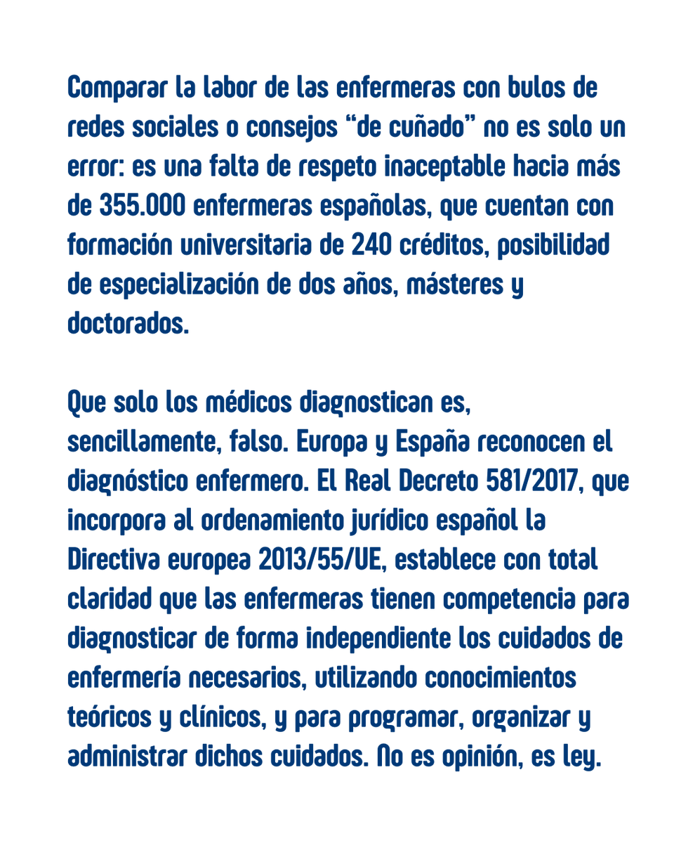 Consejo General de Enfermería tweet media