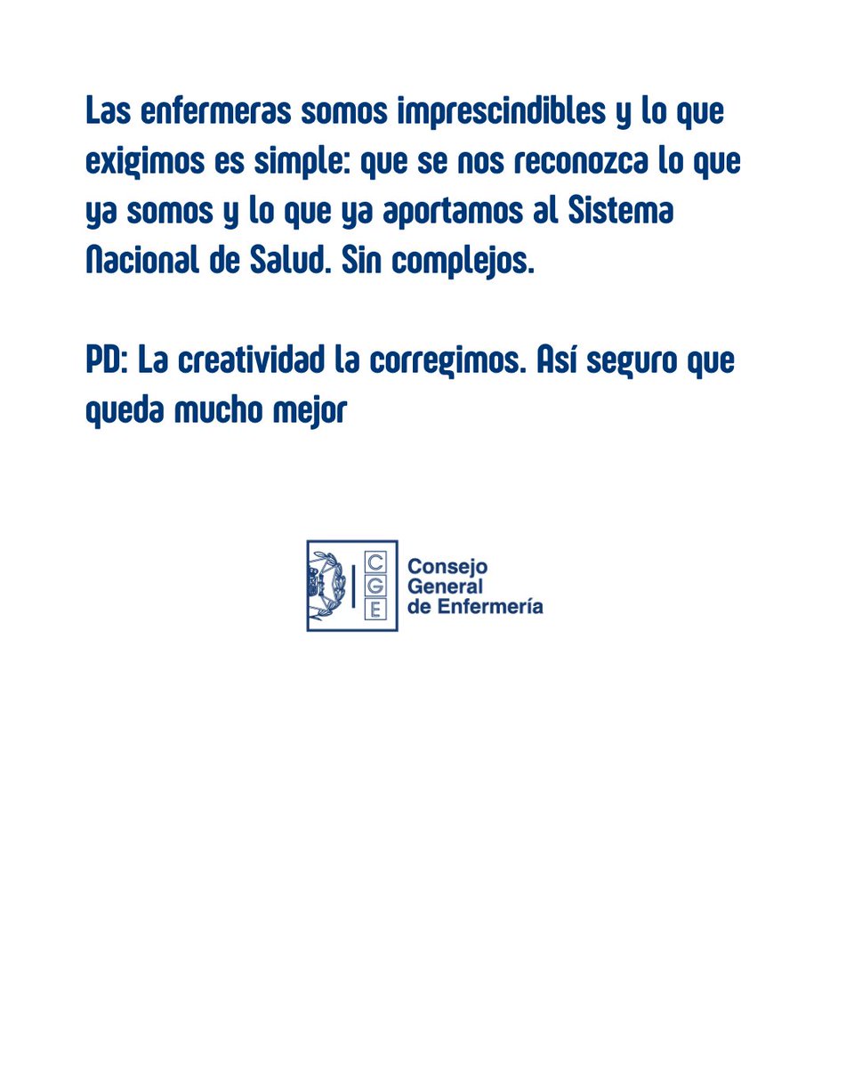 Consejo General de Enfermería tweet media