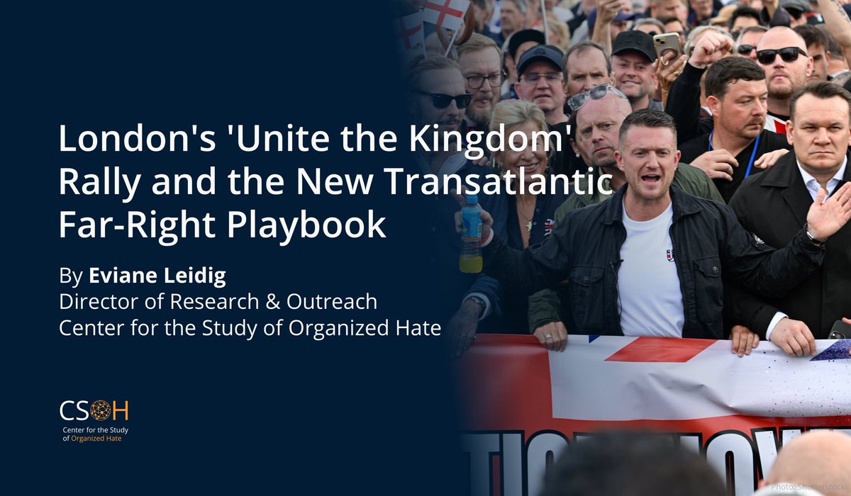 Center for the Study of Organized Hate (CSOH) tweet media