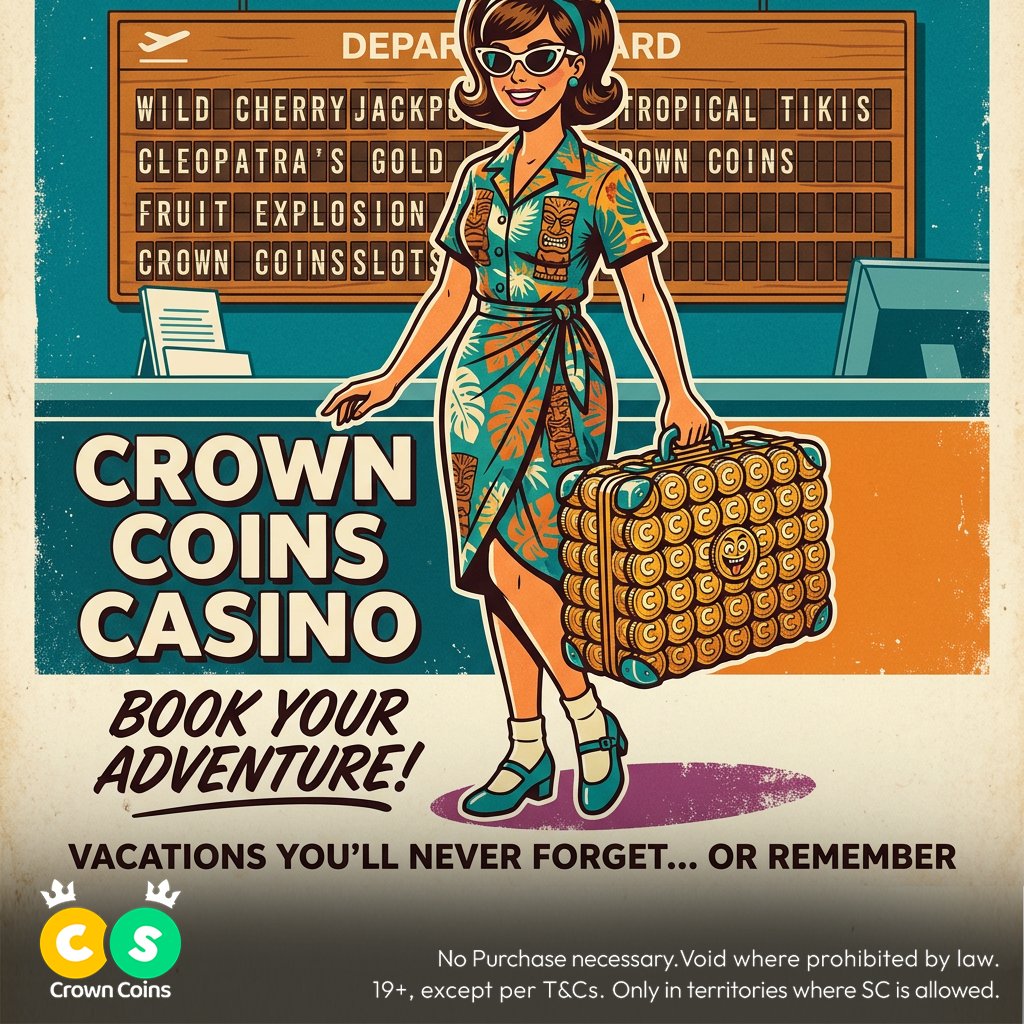 CrowncoinsC's tweet photo. Crown Coins but 1960s travel agent https://t.co/HyzkXx8ZxY