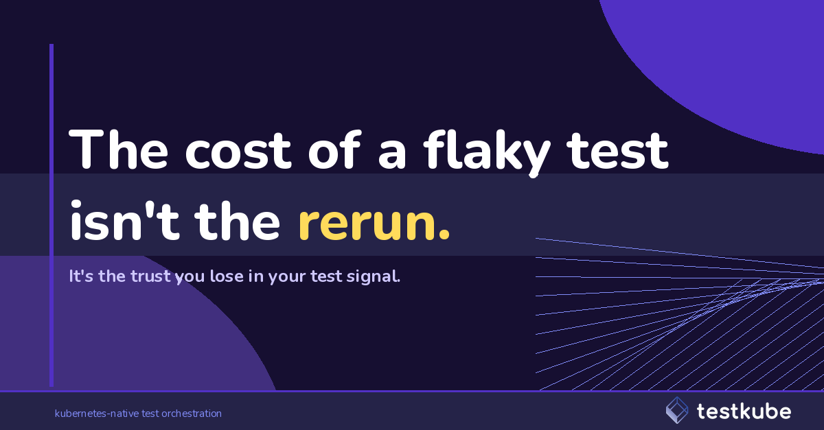 JonathanCPhelps's tweet photo. The expensive part of a flaky test isn't the rerun.
It's the decision you make six months later, when a test fails and you ship anyway because "it's probably just flaky."

I sat with a platform team last week walking through their CI history. 42% of their Q1 failed builds were marked "rerun, passed." Nobody investigated.

Then a real failure slipped through. P1 incident, 6 hours of recovery. The test had been failing for nine days. Everyone assumed it was the same flake.

That's the actual cost. Not the wasted compute. Not even the engineer time. It's the slow erosion of trust in your test signal, which means every failure becomes ambiguous, and every ambiguous failure trends toward "ship it."

Most teams treat flakes as a hygiene problem. Add retries. Quarantine the worst offenders. Move on.

But the underlying issue is usually environment. Tests passing on a CI runner with mocks, no service mesh, no network policies. Then failing intermittently in the actual cluster, because of conditions the CI never sees.

You can't fix a trust problem with retries.

#Kubernetes #DevOps #PlatformEngineering #TestAutomation
