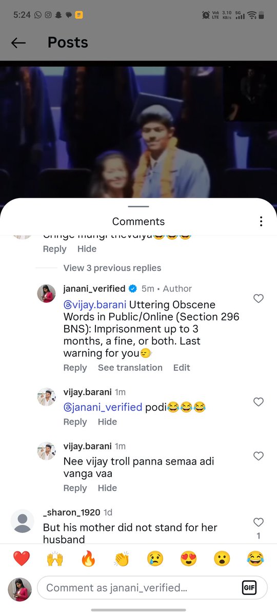 Janani_writes's tweet photo. My reel: https://t.co/6BshqGppE0

@tncybercrimeoff please take necessary action and let women in our society know they are safe online too.🙏

#OnlineAbuse https://t.co/bviK0uDjbH