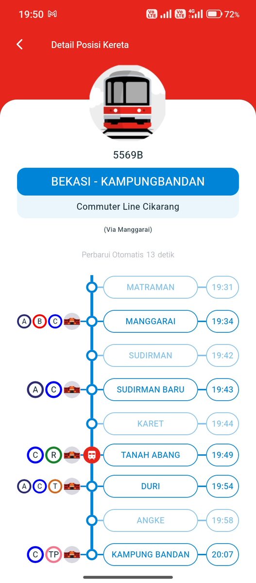 as_setiawan's tweet photo. @CommuterLine nunggu 20 menit lagi gara-gara kereta ini telat sampai tanah abang. Hih. https://t.co/zaDHLhBCTm
