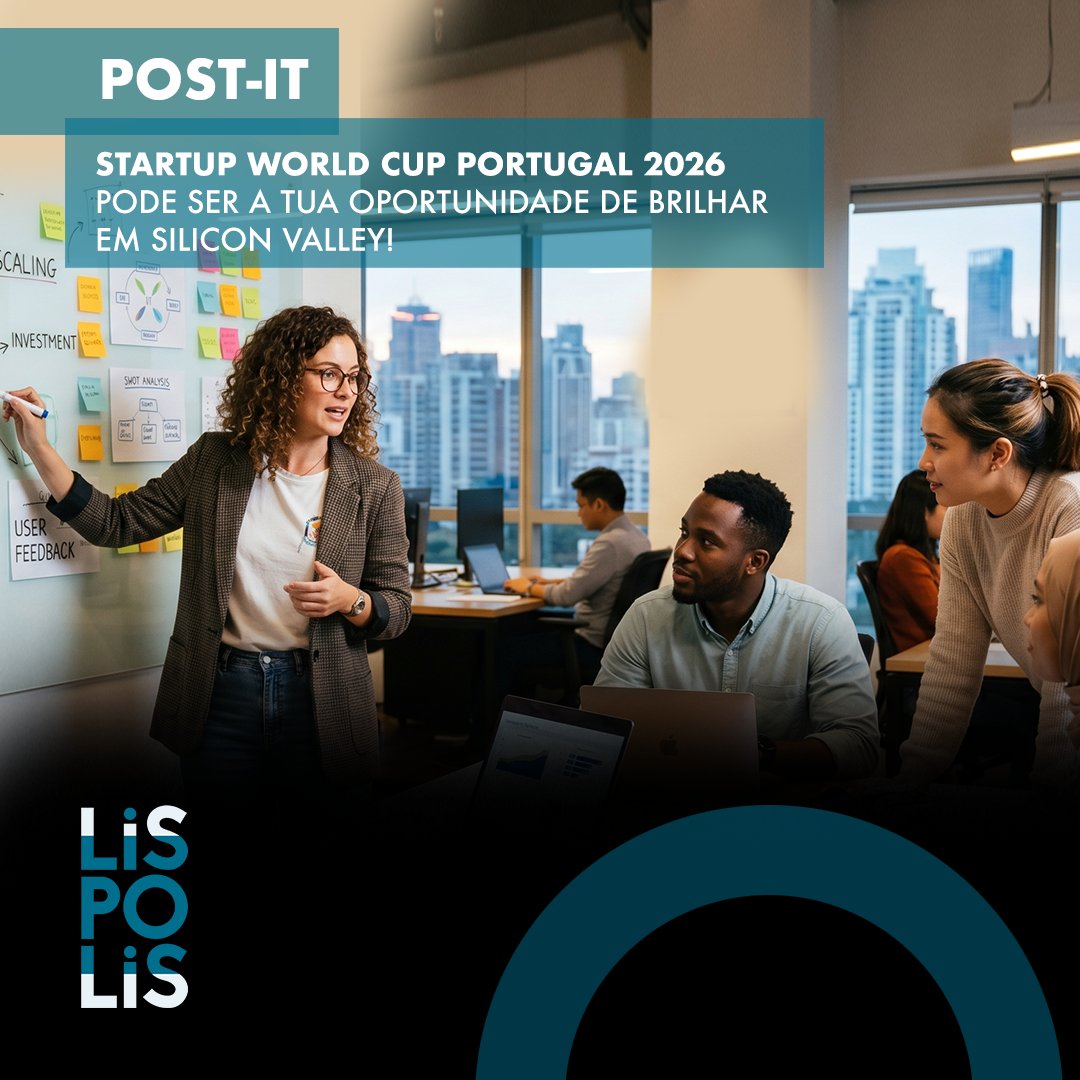 lispolis_'s tweet photo. Startup World Cup Portugal 2026!
Uma oportunidade para startups ganharem visibilidade, contactarem com investidores e competirem por um lugar na final em Silicon Valley, onde está em jogo um investimento de 1M de dólares.
17 e 18 de junho de 2026 I Lisboa
https://t.co/Gf0zlWvbFO https://t.co/QhduV9XvR4