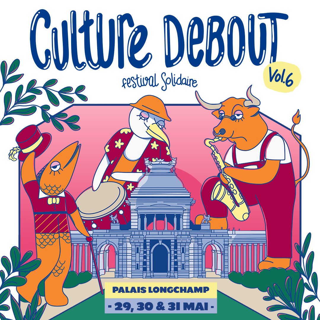 Marseille4_5's tweet photo. #CultureDebout revient au Palais Longchamp les 29, 30 &amp; 31 mai !

3 jours de concerts, spectacles, DJ sets &amp; village associatif au cœur de Marseille 🌿🎶

✨ Natalia Doco, Uzi Freyja, Habibisly, Bongi…

🎟️ Entrée libre et gratuite
📍 Palais Longchamp

ℹ️ https://t.co/OEQrL4bSIU https://t.co/y0y2LR71rW