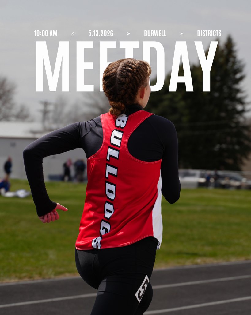 BulldogsPHS's tweet photo. Good luck to all of our Track Athletes today at District Track in Burwell!! Go Dawgs! https://t.co/8GgamGYvPs