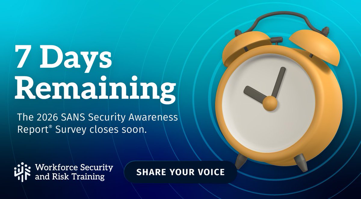SANS Workforce Security & Risk Training tweet media