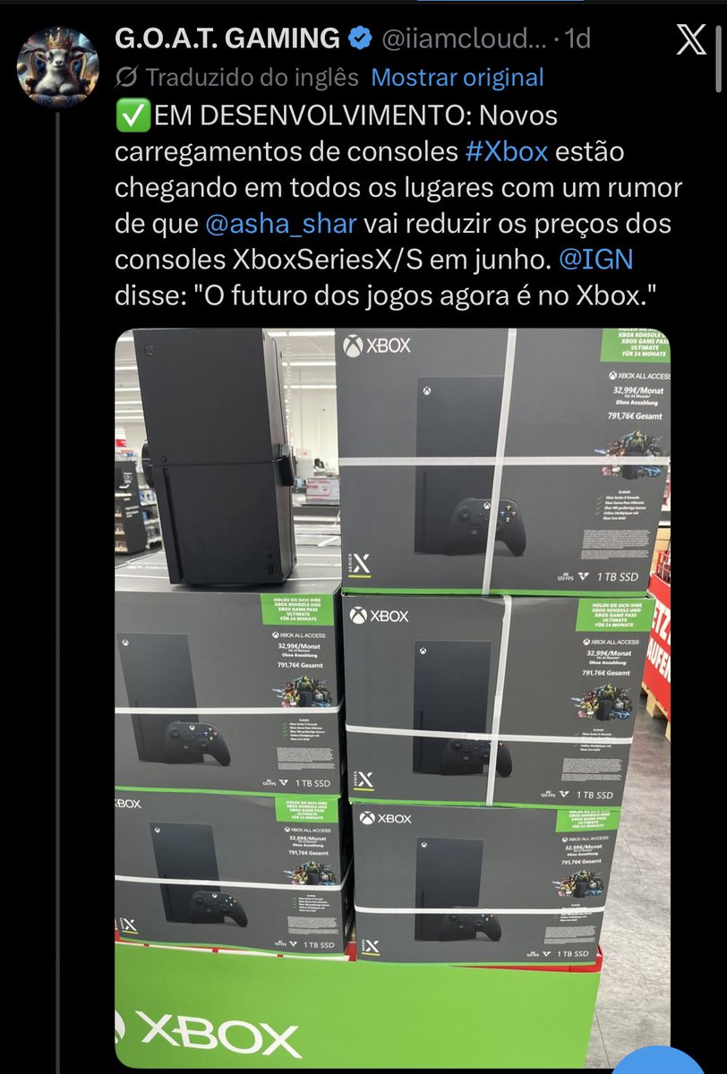 Velorio do Xbox tweet media