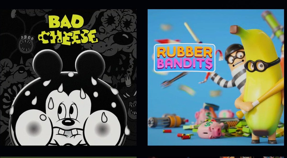 maggots621's tweet photo. 今回のセールで買ったゲーム

BAD CHEESE
まさかのホラーゲームなのね！

RUBBER BANDITS
強盗ゲーム好きやから買ったけど協力プレイじゃなくて敵同士なのね！ https://t.co/2D9x1bJZfh