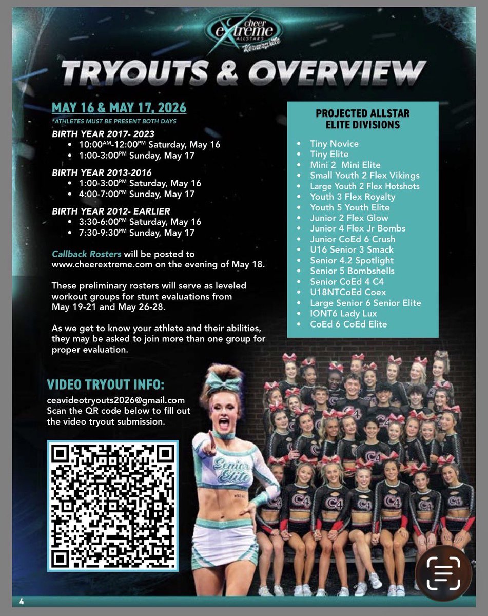 Cheer Extreme K/V tweet media