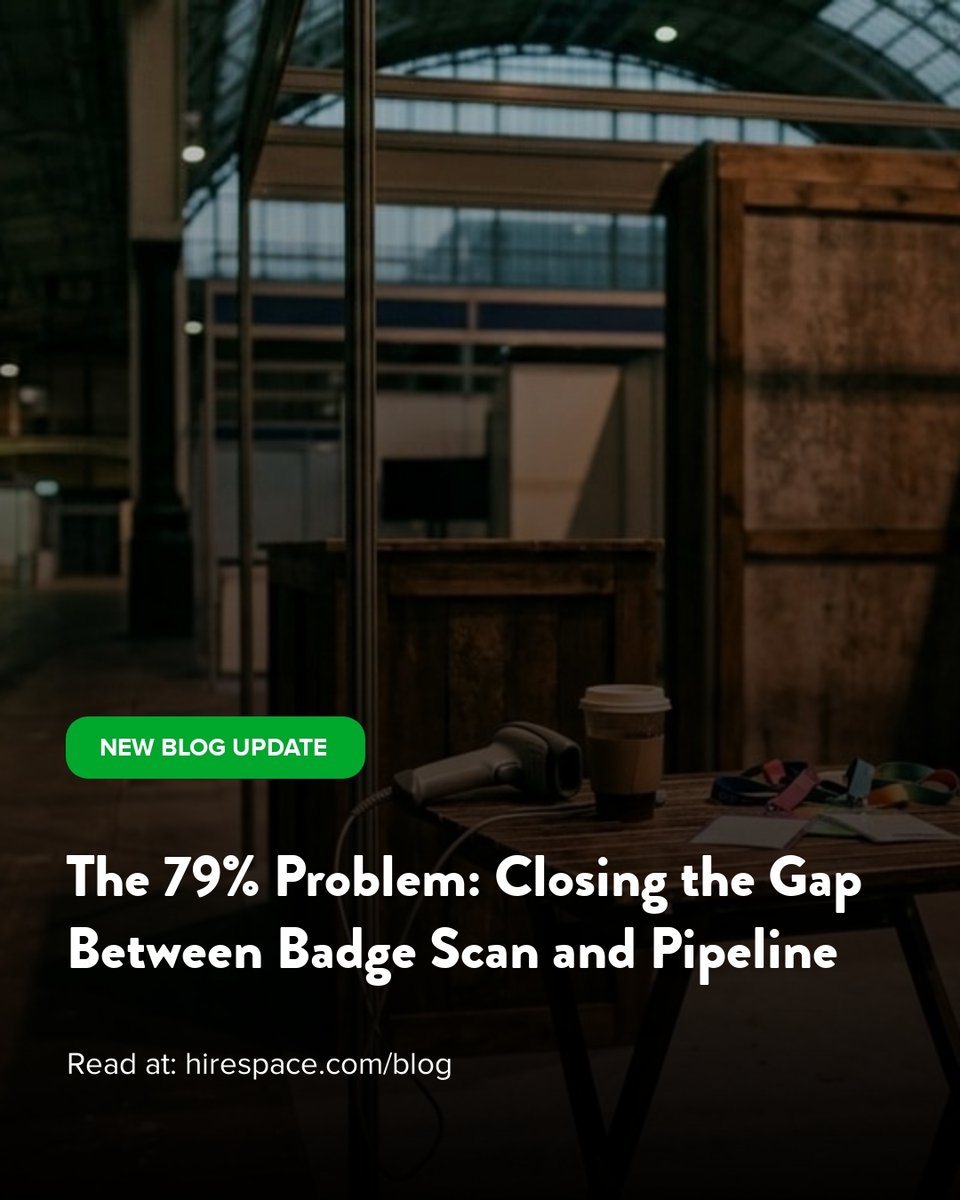 HireSpace's tweet photo. 79% of event leads never get a follow-up.

The teams closing that gap aren't blaming the scanner. They're connecting data that's already in their tools.

https://t.co/x4dfl7GhER

#EventProfs #HireSpace https://t.co/MA15B8zROW