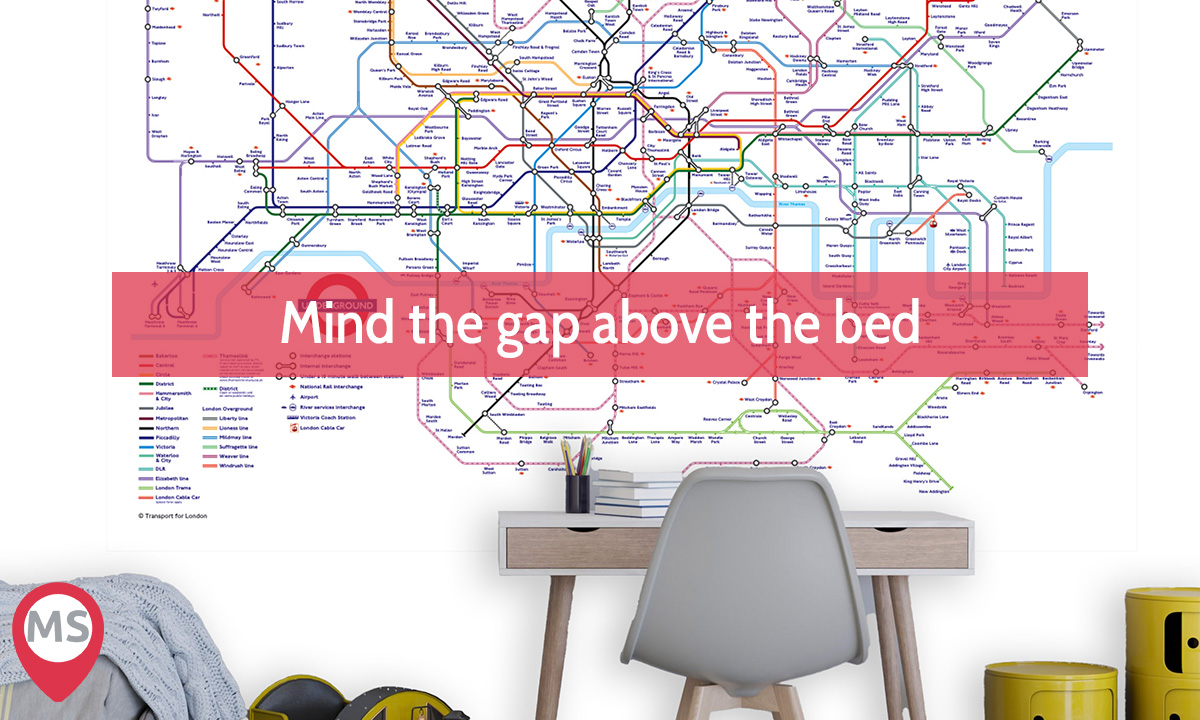 MapShopUK's tweet photo. Bedtime stories now end with "and that's how you get to Cockfosters." The Official TfL Tube Map, custom-printed as wallpaper or self-adhesive vinyl. Sized to your wall, printed in the UK.

https://t.co/BlOMghNr7W

#TfL #TubeMap #KidsRoom #MapShop https://t.co/Vzar5DEl5S