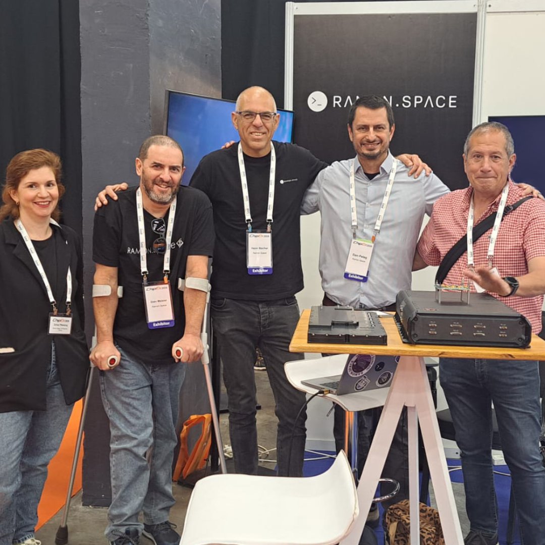 RamonSpace_'s tweet photo. Great to be part of #ChipEx2026 in Tel Aviv this week.

https://t.co/zUQYB4aBrd connected with leaders across semiconductors and AI, discussing how advanced space computing systems are shaping next-generation technology.

Thanks to everyone who met with the team. https://t.co/A1V9DG0SFs
