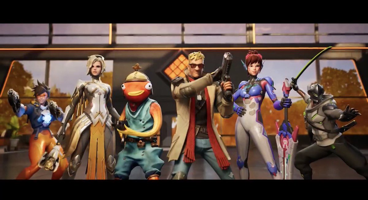 Fitzyy's tweet photo. @Fortnite @PlayOverwatch This shot is crazy😭 https://t.co/8UTf668xRI