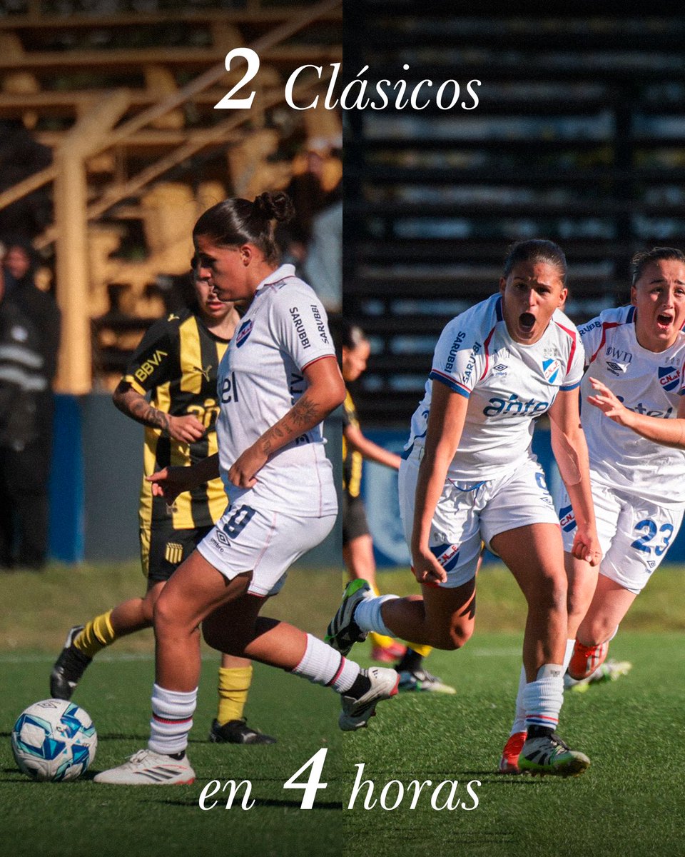 CNdeFfemenino's tweet photo. 𝟐 𝒆𝒏 𝟒 𝒉𝒐𝒓𝒂𝒔

Agostina Marcora 🙌🏼

12:30 Debut en Primera con 17 años en el clásico

Nacional 3️⃣ - 0️⃣ Peñarol

16:30 ganó el clásico de Sub19 

Nacional 1️⃣ - 0️⃣ Peñarol

⚽️ Agos

Formada en Nacional desde Sub13

#CanteraInagotable 🔵⚪️🔴 https://t.co/kNlv259YvF
