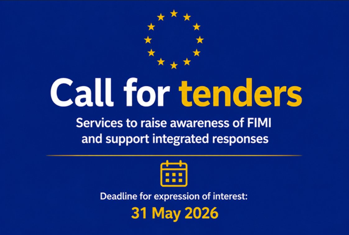 AmbassadorEU's tweet photo. We are launching a call for tenders under the framework contract “Joint actions against disinformation”. 🇪🇺🇲🇰

More information 👉 https://t.co/jH317htebg https://t.co/Jp7U13gwo9