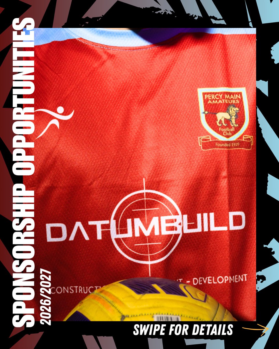 PercyMainAFC's tweet photo. Support Local. Back The Villagers.

Percy Main AFC are now welcoming sponsors for the 26/27 season and we’d love to partner with businesses who care about our community as much as we do. https://t.co/H0OC5sPfRC