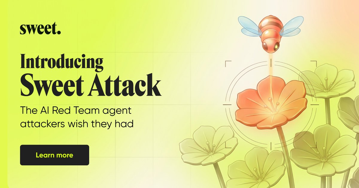 Sweet_cloud_sec's tweet photo. Mythos meets its match.

Introducing Sweet Attack 🤖: the AI red-team agent powered by Sweet’s runtime intelligence to validate real attack paths in production.
The myth is that defenders can’t keep up. Sweet Attack debunks it.

Read now: https://t.co/ozjgQ5W5C0

#RedTeam #Mythos https://t.co/EbZfs7D8ol