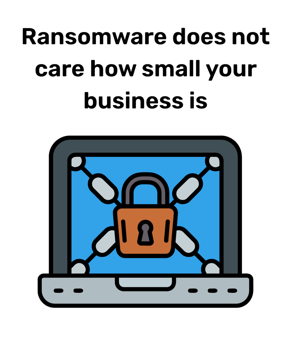 intermixit's tweet photo. Ransomware doesn’t care how small your business is. It only cares that you’re unprepared. One click is all it takes to bring everything to a halt. Learn more: https://t.co/8joWYq0atN https://t.co/GIhllhH2wc